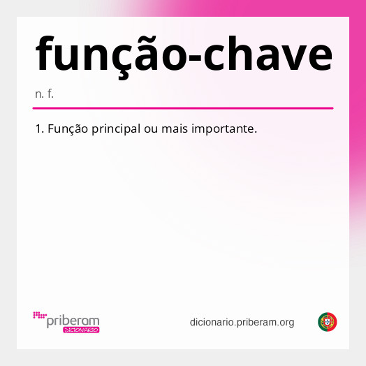 Significado de função-chave