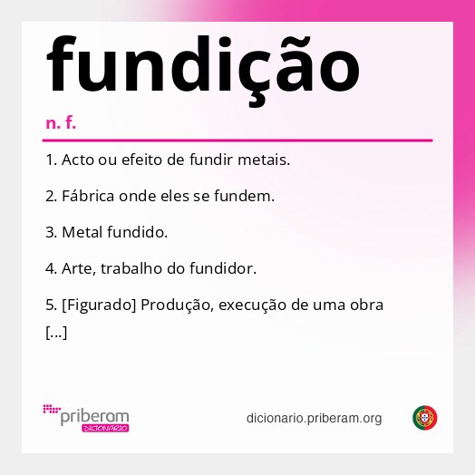 Significado de fundição