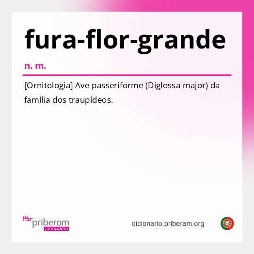 Significado de fura-flor-grande
