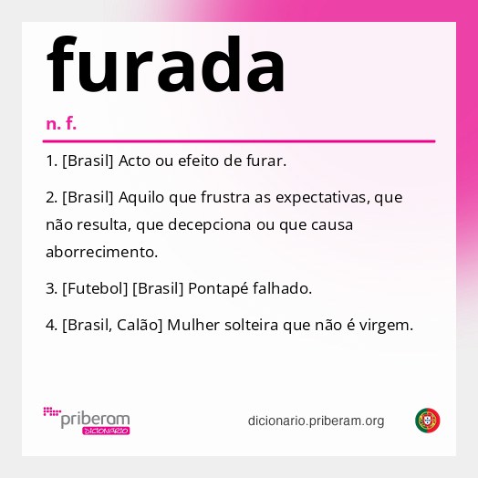 Significado de furada