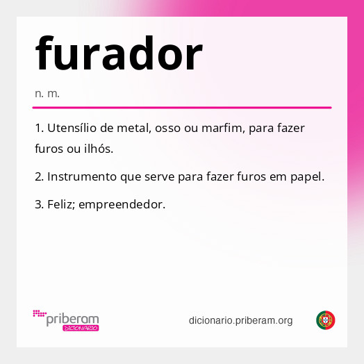 Significado de furador