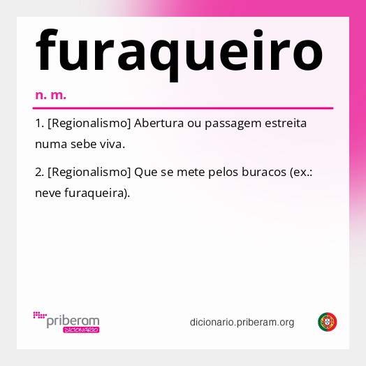 Significado de furaqueiro