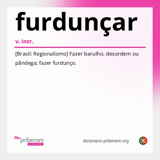 Significado de furdunçar