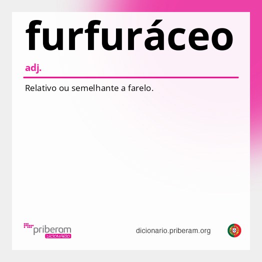Significado de furfuráceo