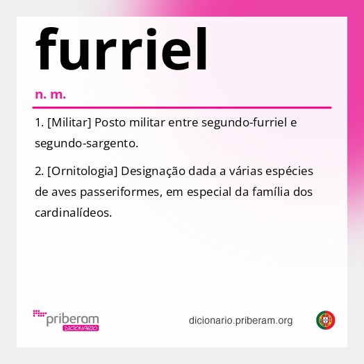 Significado de furriel