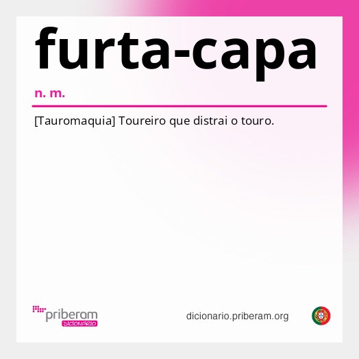 Significado de furta-capa
