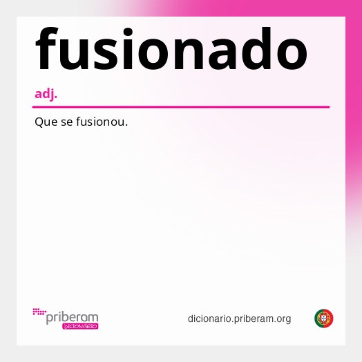 Significado de fusionado