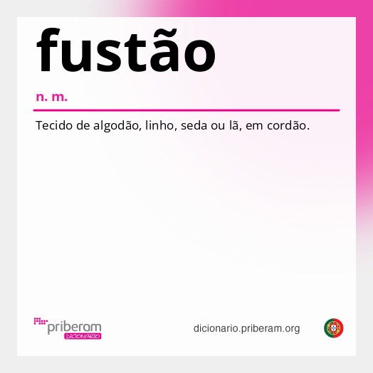Significado de fustão