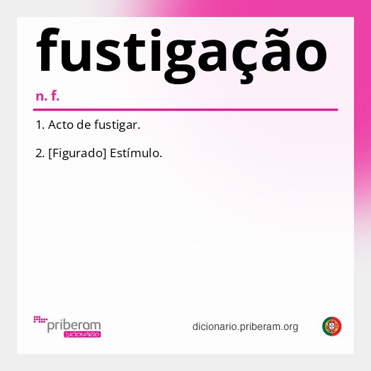 Significado de fustigação