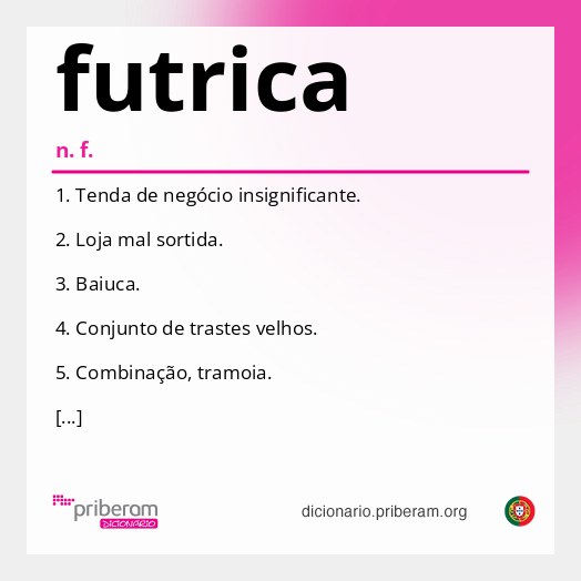 Significado de futrica