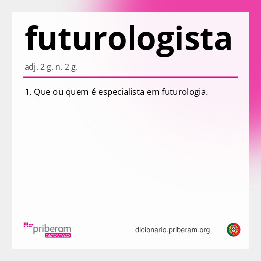 Significado de futurologista