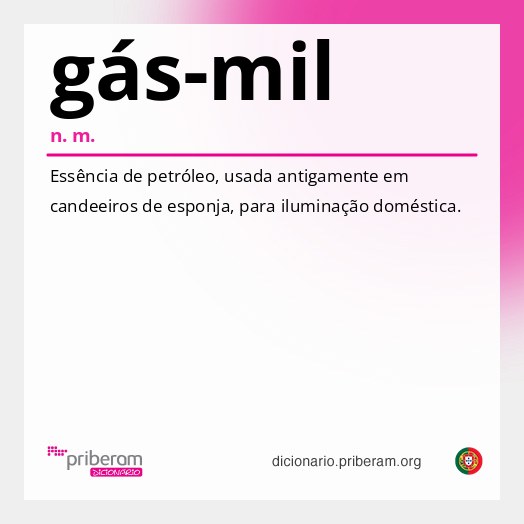 Significado de gás-mil