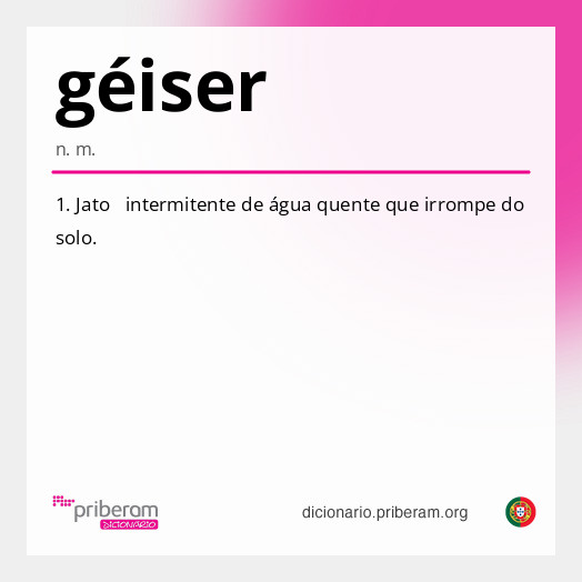 Significado de géiser