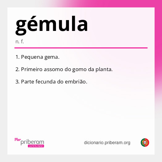 Significado de gémula