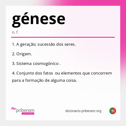 Significado de génese
