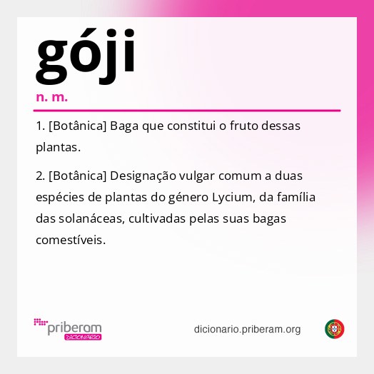 Significado de góji