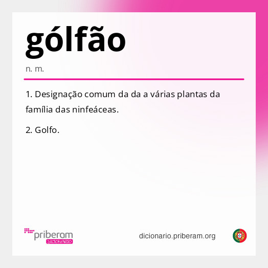 Significado de gólfão