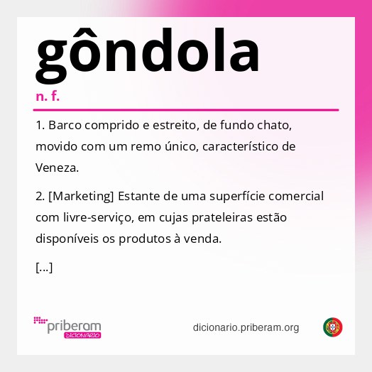 Significado de gôndola