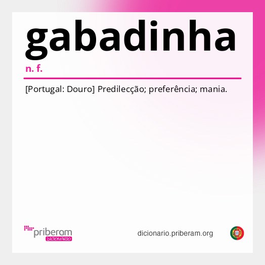Significado de gabadinha