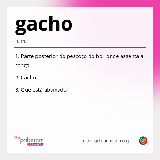 Significado de gacho