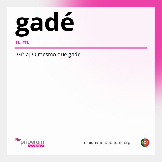 Significado de gadé