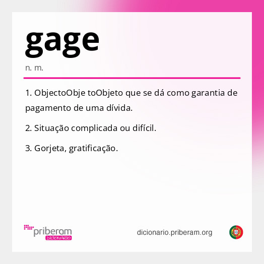 Significado de gage