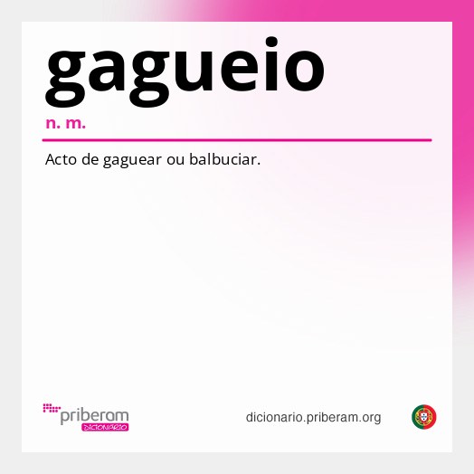 Significado de gagueio