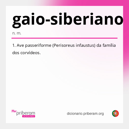 Significado de gaio-siberiano