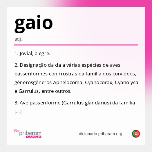 Significado de gaio