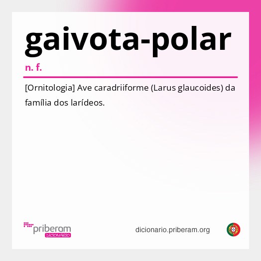 Significado de gaivota-polar