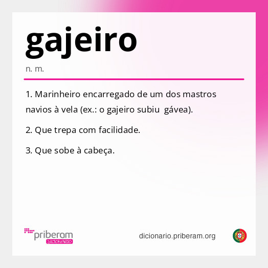 Significado de gajeiro