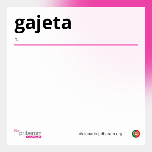 Significado de gajeta