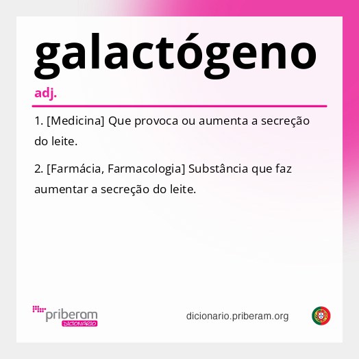 Significado de galactógeno