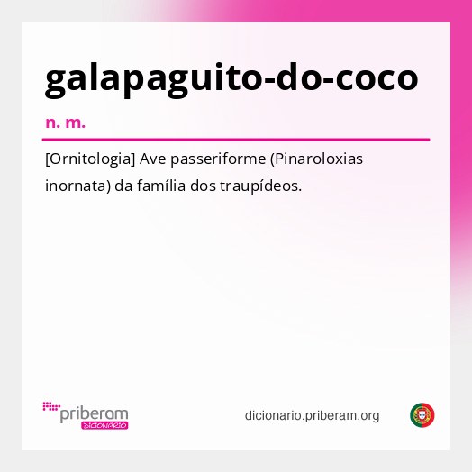 Significado de galapaguito-do-coco