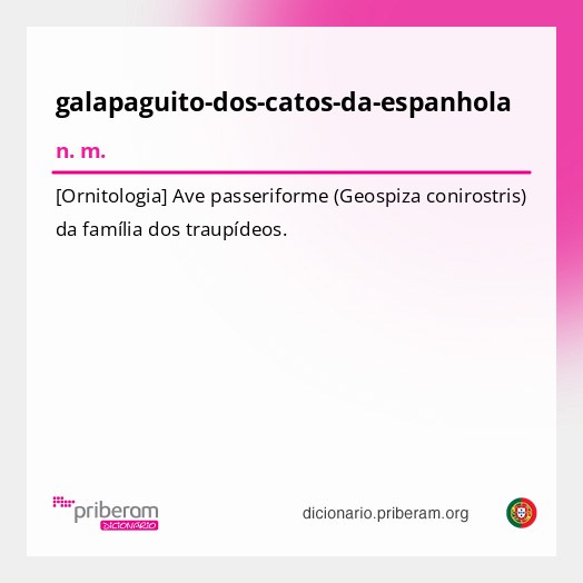 Significado de galapaguito-dos-catos-da-espanhola