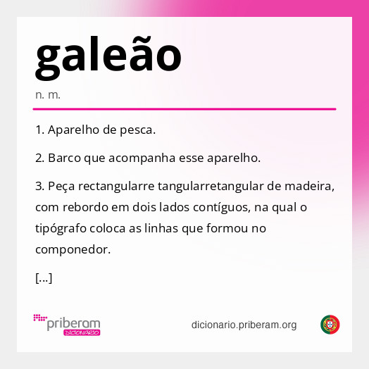 Significado de galeão