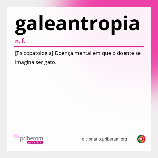 Significado de galeantropia