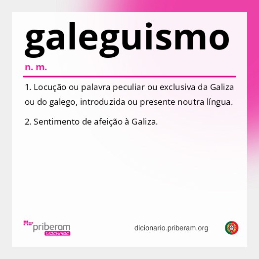 Significado de galeguismo