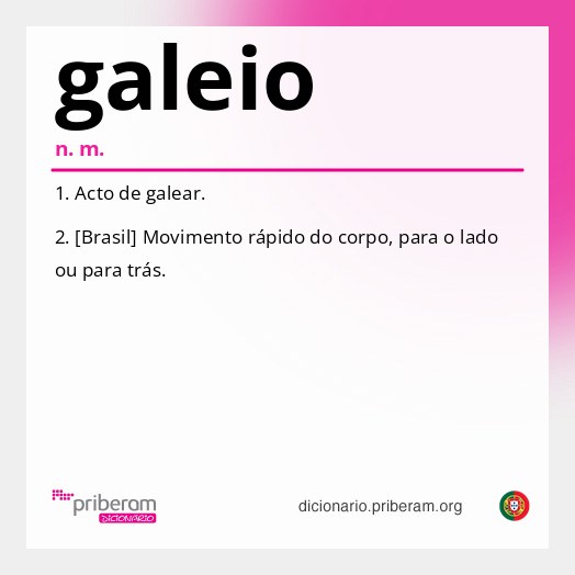 Significado de galeio