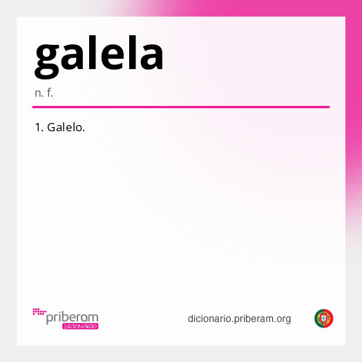 Significado de galela