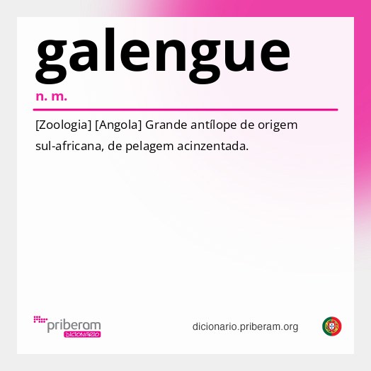 Significado de galengue