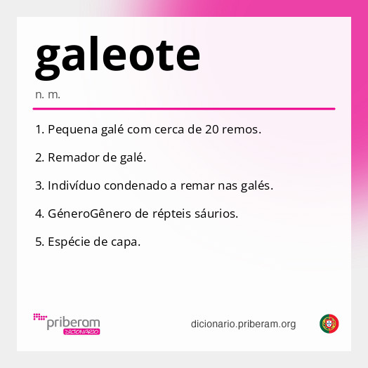Significado de galeote