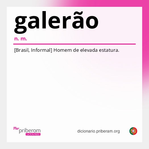 Significado de galerão