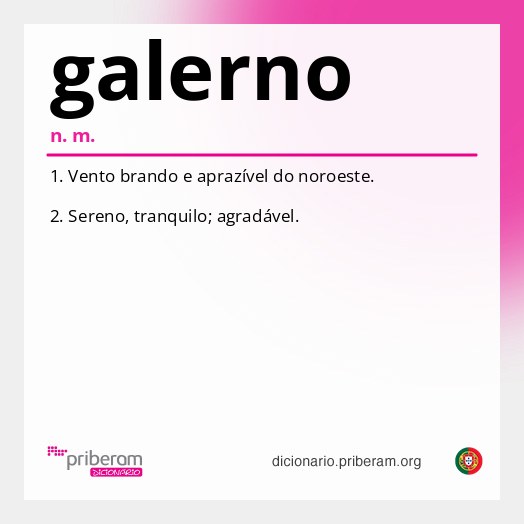 Significado de galerno