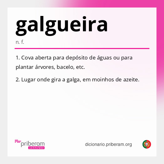 Significado de galgueira