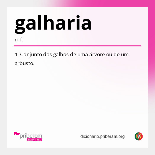 Significado de galharia
