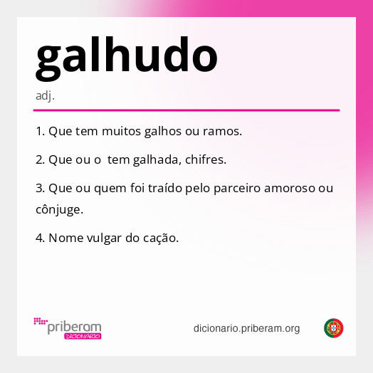 Significado de galhudo