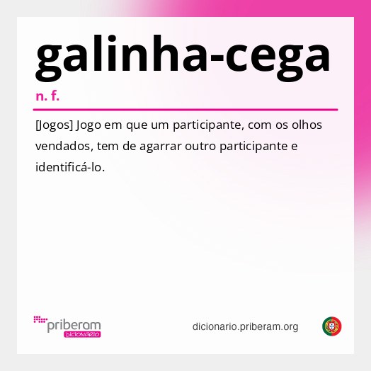 Significado de galinha-cega