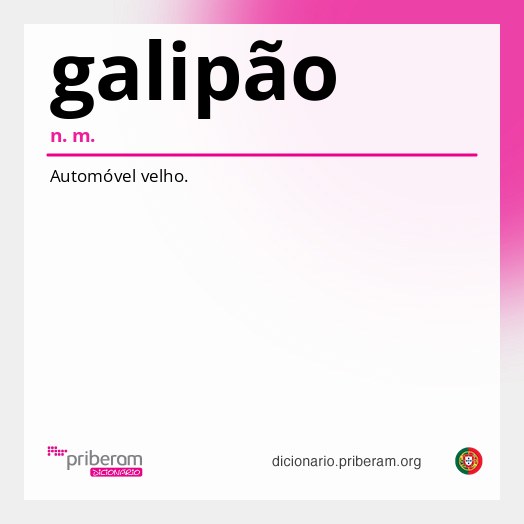Significado de galipão