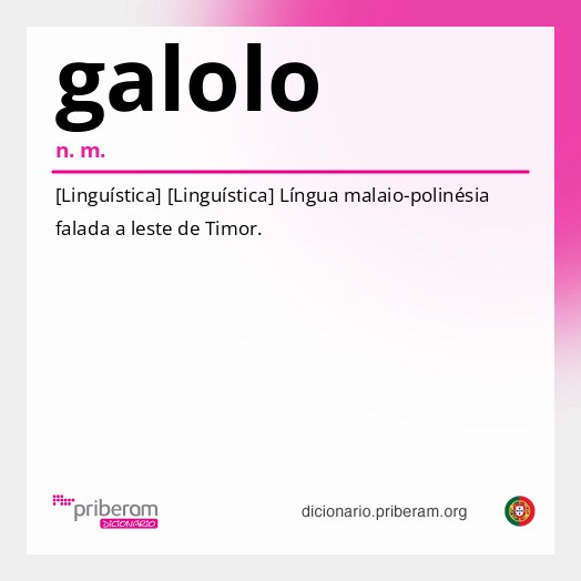 Significado de galolo